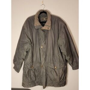 Vintage Members Only Full Zipper‎ Bomber Jacket Men's M Olive Green